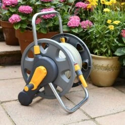 Hozelock 2-in-1 Assembled Empty Hose Reel -Garden Sales Store 5010646046473 3