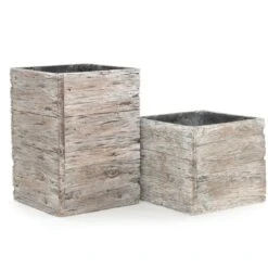 Woodlodge 25cm Square Driftwood Planter