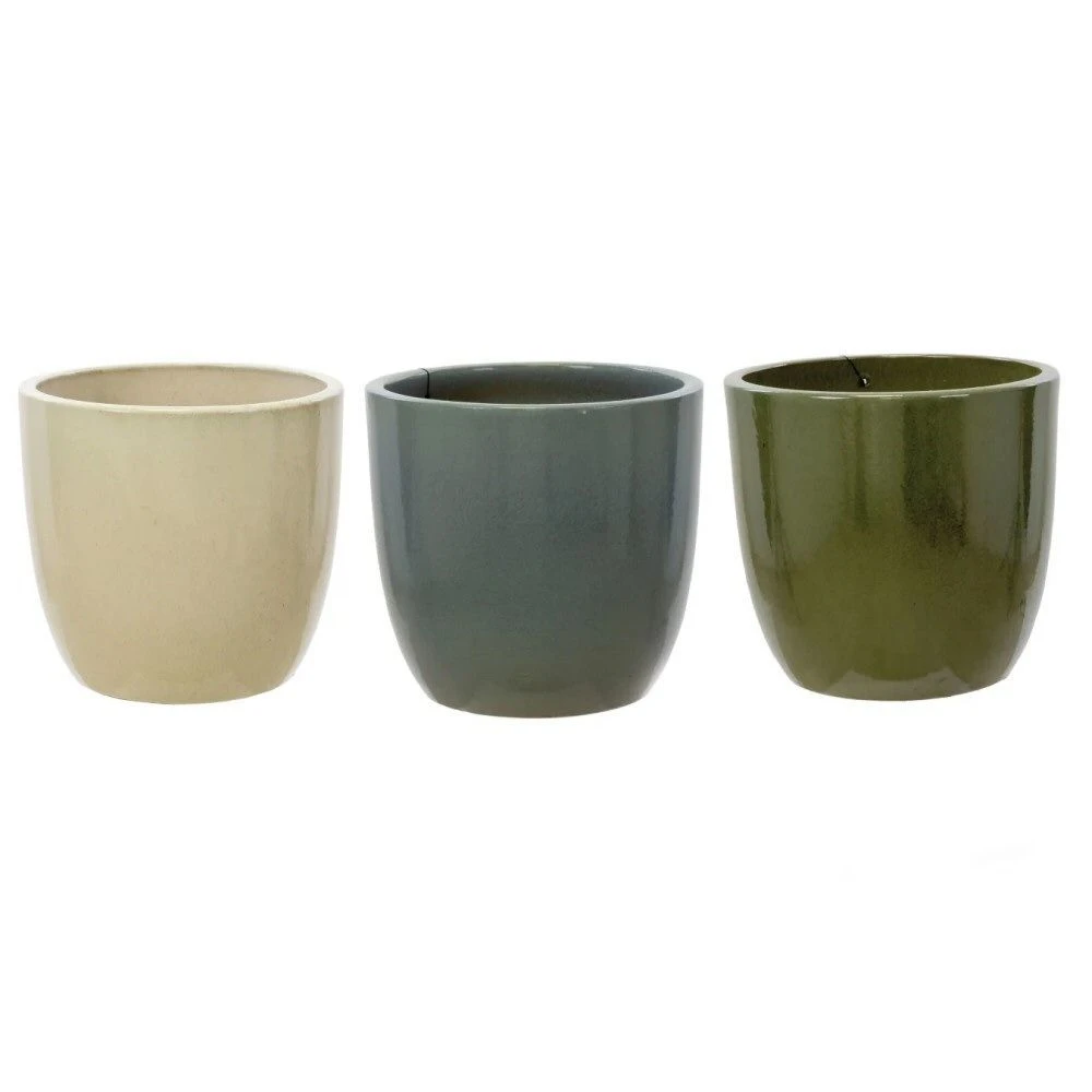 Woodlodge 30cm Egg Glazed Pot (Choice Of 3) 1 Woodlodge 30cm Egg Glazed Pot (Choice Of 3)