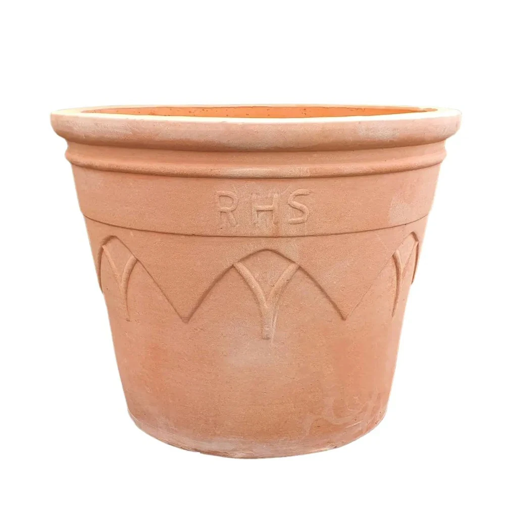 Woodlodge 39cm Terracotta RHS 2 Tapered Arches Pot 1 Woodlodge 39cm Terracotta RHS 2 Tapered Arches Pot