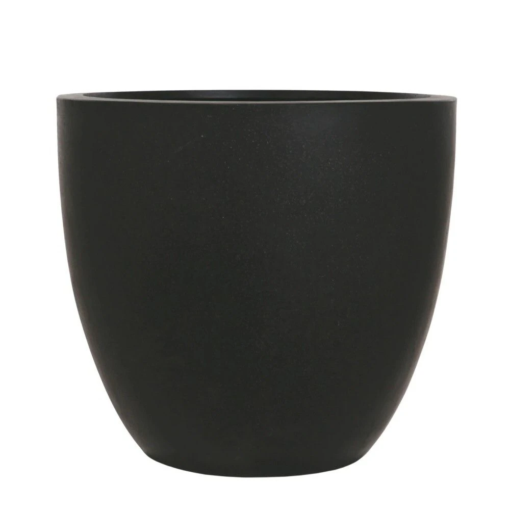Woodlodge 52cm Black Polylite Egg Planter 1 Woodlodge 52cm Black Polylite Egg Planter