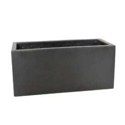 Woodlodge 40cm Black Polylite Trough Planter