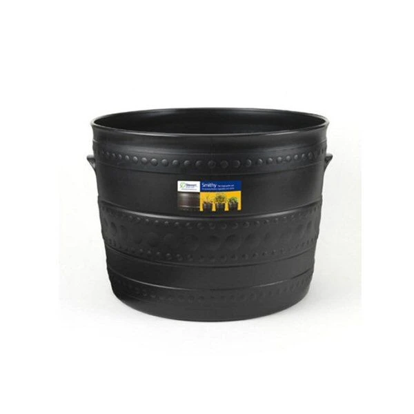 Stewarts 50cm Black Large Smithy Plastic Patio Tub 1 Stewarts 50cm Black Large Smithy Plastic Patio Tub