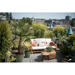 Elho 25cm Leaf Green Greenville Round Planter -Garden Sales Store 8711904332433 5