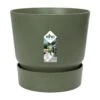 Elho 25cm Leaf Green Greenville Round Planter